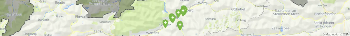 Map view for Pharmacies emergency services nearby Wiesing (Schwaz, Tirol)